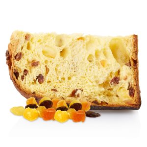 Panettone with raisins and candied fruit